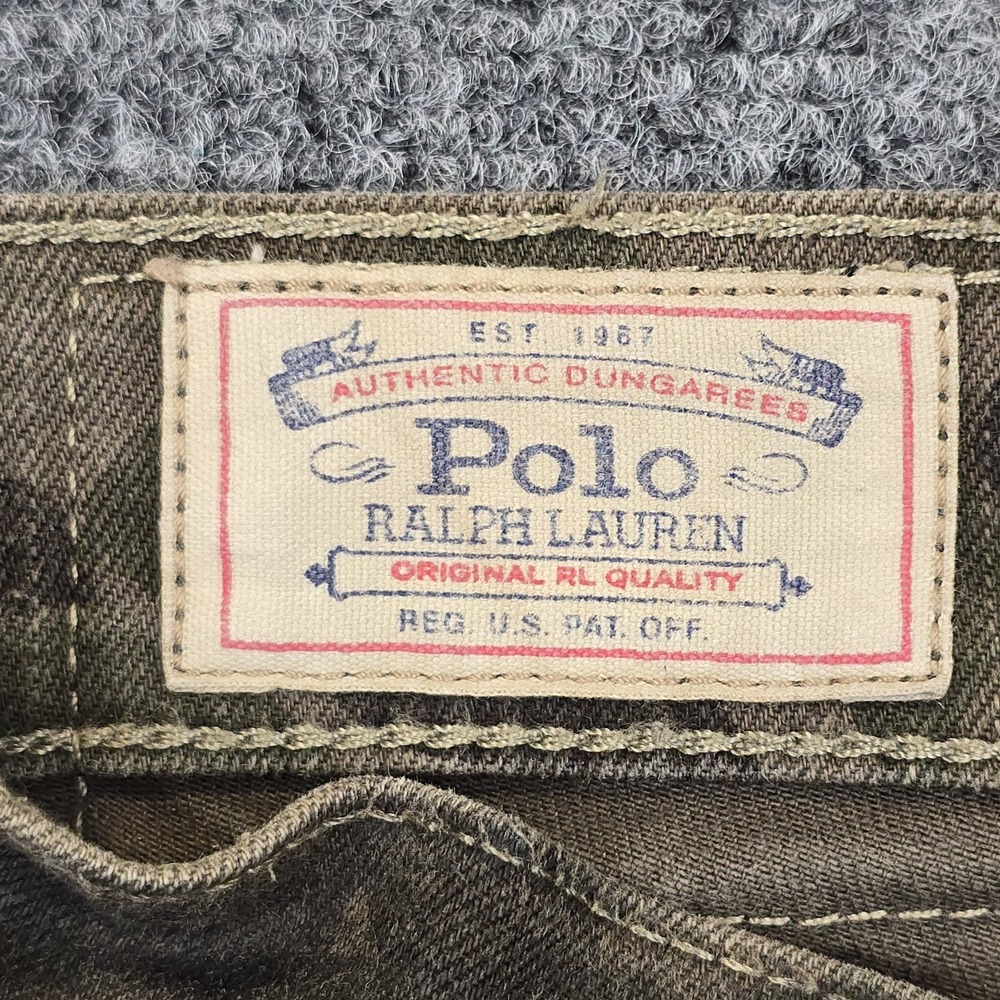 Polo Ralph Lauren Women's Tompkins Skinny Waxed Camouflage Jeans Size 36x32‎ - Picture 5 of 11